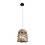 GLOBOSTAR® ECUADOR 02121 Boho Κρεμαστό Φωτιστικό Οροφής με Ντουί 1 x E27 AC 220-240V IP20 - Μπεζ - Μ20 x Π20 x Υ25cm - Image 4