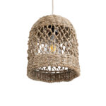 GLOBOSTAR® ECUADOR 02121 Boho Κρεμαστό Φωτιστικό Οροφής με Ντουί 1 x E27 AC 220-240V IP20 - Μπεζ - Μ20 x Π20 x Υ25cm - Image 6