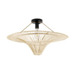 GLOBOSTAR® PALERMO 02152 Boho Κρεμαστό Φωτιστικό Οροφής με Ντουί 1 x E27 AC 220-240V IP20 - Μπεζ - Μ60 x Π60 x Υ36cm - Image 2