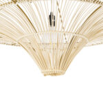 GLOBOSTAR® PALERMO 02153 Boho Φωτιστικό Οροφής με Ντουί 1 x E27 AC 220-240V IP20 - Μπεζ - Μ100 x Π100 x Υ55cm - Image 6