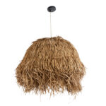 GLOBOSTAR® GUADELOUPE 02158 Boho Κρεμαστό Φωτιστικό Οροφής με Ντουί 1 x E27 AC 220-240V IP20 - Μπεζ - Μ80 x Π80 x Υ60cm - Image 4
