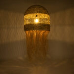 GLOBOSTAR® SAINTLUCIA 02161 Boho Κρεμαστό Φωτιστικό Οροφής με Ντουί 1 x E27 AC 220-240V IP20 - Μπεζ - Μ66 x Π66 x Υ120cm - Image 3
