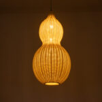 GLOBOSTAR® KINGSTOWN 02168 Boho Κρεμαστό Φωτιστικό Οροφής με Ντουί 1 x E27 AC 220-240V IP20 - Μπεζ - Μ30 x Π30 x Υ60cm - Image 3