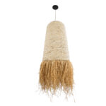 GLOBOSTAR® LETA 02171 Boho Κρεμαστό Φωτιστικό Οροφής με Ντουί 1 x E27 AC 220-240V IP20 - Μπεζ - Μ50 x Π50 x Υ150cm - Image 4