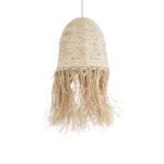 GLOBOSTAR® AREMBEPE 02178 Boho Κρεμαστό Φωτιστικό Οροφής με Ντουί 1 x E27 AC 220-240V IP20 - Μπεζ - Μ34 x Π34 x Υ70cm - Image 2