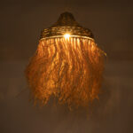 GLOBOSTAR® PORTOFERRAIO 02185 Boho Κρεμαστό Φωτιστικό Οροφής με Ντουί 1 x E27 AC 220-240V IP20 - Μπεζ - Μ50 x Π50 x Υ80cm - Image 3