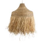GLOBOSTAR® PORTOFERRAIO 02186 Boho Κρεμαστό Φωτιστικό Οροφής με Ντουί 1 x E27 AC 220-240V IP20 - Μπεζ - Μ80 x Π80 x Υ120cm - Image 5