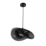 GLOBOSTAR® MEXICO 02200 Boho Κρεμαστό Φωτιστικό Οροφής με Ντουί 1 x E27 AC 220-240V IP20 - Μαύρο - Μ40 x Π30 x Υ13cm - Image 4