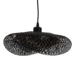 GLOBOSTAR® MEXICO 02200 Boho Κρεμαστό Φωτιστικό Οροφής με Ντουί 1 x E27 AC 220-240V IP20 - Μαύρο - Μ40 x Π30 x Υ13cm - Image 5