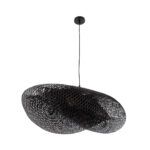GLOBOSTAR® MEXICO 02203 Boho Κρεμαστό Φωτιστικό Οροφής με Ντουί 1 x E27 AC 220-240V IP20 - Μαύρο - Μ100 x Π62 x Υ33cm - Image 3