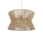 GLOBOSTAR® BISBEE 02204 Boho Κρεμαστό Φωτιστικό Οροφής με Ντουί 1 x E27 AC 220-240V IP20 - Μπεζ - Μ50 x Π50 x Υ28cm - Image 2