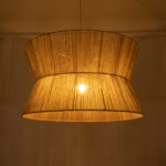 GLOBOSTAR® BISBEE 02205 Boho Κρεμαστό Φωτιστικό Οροφής με Ντουί 1 x E27 AC 220-240V IP20 - Μπεζ - Μ80 x Π80 x Υ48cm - Image 3