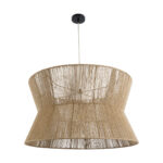 GLOBOSTAR® BISBEE 02205 Boho Κρεμαστό Φωτιστικό Οροφής με Ντουί 1 x E27 AC 220-240V IP20 - Μπεζ - Μ80 x Π80 x Υ48cm - Image 4