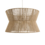 GLOBOSTAR® BISBEE 02205 Boho Κρεμαστό Φωτιστικό Οροφής με Ντουί 1 x E27 AC 220-240V IP20 - Μπεζ - Μ80 x Π80 x Υ48cm - Image 5