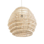 GLOBOSTAR® OREGON 02206 Boho Κρεμαστό Φωτιστικό Οροφής με Ντουί 1 x E27 AC 220-240V IP20 - Μπεζ - Μ60 x Π60 x Υ56cm - Image 6