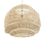 GLOBOSTAR® OREGON 02207 Boho Κρεμαστό Φωτιστικό Οροφής με Ντουί 1 x E27 AC 220-240V IP20 - Μπεζ - Μ80 x Π80 x Υ65cm - Image 6