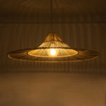 GLOBOSTAR® PALERMO 02209 Boho Κρεμαστό Φωτιστικό Οροφής με Ντουί 1 x E27 AC 220-240V IP20 - Μπεζ - Μ100 x Π100 x Υ30cm - Image 3
