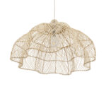 GLOBOSTAR® ADEJE 02211 Boho Κρεμαστό Φωτιστικό Οροφής με Ντουί 1 x E27 AC 220-240V IP20 - Μπεζ - Μ80 x Π80 x Υ55cm - Image 6