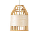 GLOBOSTAR® GALIA 02219 Boho Κρεμαστό Φωτιστικό Οροφής με Ντουί 1 x E27 AC 220-240V IP20 - Μπεζ & Καφέ - Μ30 x Π30 x Υ40cm - Image 5