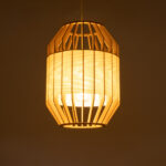 GLOBOSTAR® GALIA 02220 Boho Κρεμαστό Φωτιστικό Οροφής με Ντουί 1 x E27 AC 220-240V IP20 - Μπεζ & Καφέ - Μ30 x Π30 x Υ40cm - Image 3