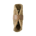 GLOBOSTAR® GUAVA 02222 Boho Φωτιστικό Τοίχου - Απλίκα με Ντουί 2 x G9 AC 220-240V IP20 - Μπεζ & Καφέ - Μ11 x Π13 x Υ30cm - Image 4