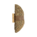 GLOBOSTAR® GUAVA 02222 Boho Φωτιστικό Τοίχου - Απλίκα με Ντουί 2 x G9 AC 220-240V IP20 - Μπεζ & Καφέ - Μ11 x Π13 x Υ30cm - Image 5