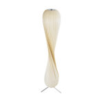 GLOBOSTAR® PRAIA 02225 Μοντέρνο Επιδαπέδιο Φωτιστικό με Ντουί 2 x E27 AC 220-240V IP20 - Μπεζ - Μ25 x Π25 x Υ145cm - Image 5