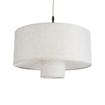 GLOBOSTAR® MARIGOLD 02226 Boho Κρεμαστό Φωτιστικό Οροφής με Ντουί 1 x E27 AC 220-240V IP20 - Λευκό - Μ48 x Π48 x Υ27cm - Image 2