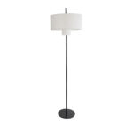 GLOBOSTAR® MARIGOLD 02228 Μοντέρνο Επιδαπέδιο Φωτιστικό με Ντουί 3 x E27 AC 220-240V IP20 - Μαύρο & Λευκό - Μ46 x Π46 x Υ160cm - Image 2