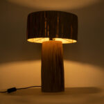GLOBOSTAR® NASSAU 02233 Boho Επιτραπέζιο Φωτιστικό Πορτατίφ με Ντουί 1 x E27 AC 220-240V IP20 - Καφέ - Μ37 x Π37 x Υ55cm - Image 3