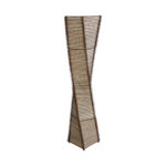 GLOBOSTAR® PALMA 02273 Boho Επιδαπέδιο Φωτιστικό με Ντουί 2 x E27 AC 220-240V IP20 - Καφέ & Μπεζ - Μ34 x Π34 x Υ130cm - Image 2