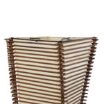 GLOBOSTAR® PALMA 02273 Boho Επιδαπέδιο Φωτιστικό με Ντουί 2 x E27 AC 220-240V IP20 - Καφέ & Μπεζ - Μ34 x Π34 x Υ130cm - Image 5