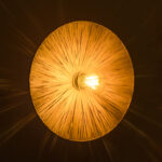 GLOBOSTAR® COLOMBO 02277 Boho Φωτιστικό Τοίχου - Απλίκα με Ντουί 1 x E27 AC 220-240V IP20 - Μπεζ - Μ40 x Π40 x Υ9cm - Image 3