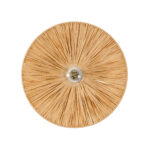 GLOBOSTAR® COLOMBO 02277 Boho Φωτιστικό Τοίχου - Απλίκα με Ντουί 1 x E27 AC 220-240V IP20 - Μπεζ - Μ40 x Π40 x Υ9cm - Image 5