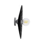 GLOBOSTAR® COLOMBO 02280 Boho Φωτιστικό Τοίχου - Απλίκα με Ντουί 1 x E27 AC 220-240V IP20 - Μαύρο - Μ40 x Π40 x Υ9cm - Image 4