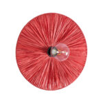 GLOBOSTAR® COLOMBO 02281 Boho Φωτιστικό Τοίχου - Απλίκα με Ντουί 1 x E27 AC 220-240V IP20 - Κόκκινο - Μ40 x Π40 x Υ9cm - Image 2