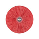 GLOBOSTAR® COLOMBO 02281 Boho Φωτιστικό Τοίχου - Απλίκα με Ντουί 1 x E27 AC 220-240V IP20 - Κόκκινο - Μ40 x Π40 x Υ9cm - Image 5
