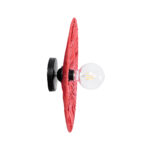 GLOBOSTAR® COLOMBO 02282 Boho Φωτιστικό Τοίχου - Απλίκα με Ντουί 1 x E27 AC 220-240V IP20 - Κόκκινο - Μ40 x Π40 x Υ9cm - Image 4