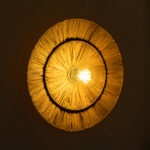 GLOBOSTAR® COLOMBO 02284 Boho Φωτιστικό Τοίχου - Απλίκα με Ντουί 1 x E27 AC 220-240V IP20 - Μπεζ - Μ40 x Π40 x Υ9cm - Image 3