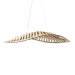 GLOBOSTAR® NANI 02285 Μοντέρνο Κρεμαστό Φωτιστικό Οροφής LED 36W 2880lm 120° AC 220-240V IP20 Φυσικό Λευκό 4500K - Lumileds SMD Chip - Μπεζ - Μ120 x Π48 x Υ18cm - 2 Χρόνια Εγγύηση - Image 2