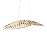 GLOBOSTAR® NANI 02285 Μοντέρνο Κρεμαστό Φωτιστικό Οροφής LED 36W 2880lm 120° AC 220-240V IP20 Φυσικό Λευκό 4500K - Lumileds SMD Chip - Μπεζ - Μ120 x Π48 x Υ18cm - 2 Χρόνια Εγγύηση - Image 5