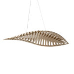 GLOBOSTAR® NANI 02285 Μοντέρνο Κρεμαστό Φωτιστικό Οροφής LED 36W 2880lm 120° AC 220-240V IP20 Φυσικό Λευκό 4500K - Lumileds SMD Chip - Μπεζ - Μ120 x Π48 x Υ18cm - 2 Χρόνια Εγγύηση - Image 6