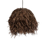 GLOBOSTAR® GUADELOUPE 02293 Boho Κρεμαστό Φωτιστικό Οροφής με Ντουί 1 x E27 AC 220-240V IP20 - Καφέ - Μ50 x Π50 x Υ40cm - Image 2
