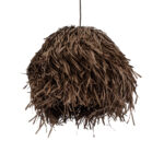 GLOBOSTAR® GUADELOUPE 02293 Boho Κρεμαστό Φωτιστικό Οροφής με Ντουί 1 x E27 AC 220-240V IP20 - Καφέ - Μ50 x Π50 x Υ40cm - Image 6