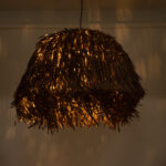 GLOBOSTAR® GUADELOUPE 02294 Boho Κρεμαστό Φωτιστικό Οροφής με Ντουί 1 x E27 AC 220-240V IP20 - Καφέ - Μ80 x Π80 x Υ60cm - Image 3