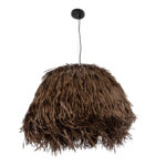 GLOBOSTAR® GUADELOUPE 02294 Boho Κρεμαστό Φωτιστικό Οροφής με Ντουί 1 x E27 AC 220-240V IP20 - Καφέ - Μ80 x Π80 x Υ60cm - Image 4