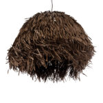 GLOBOSTAR® GUADELOUPE 02294 Boho Κρεμαστό Φωτιστικό Οροφής με Ντουί 1 x E27 AC 220-240V IP20 - Καφέ - Μ80 x Π80 x Υ60cm - Image 6