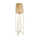 GLOBOSTAR® MEILANI 02301 Boho Επιδαπέδιο Φωτιστικό με Ντουί 1 x E27 AC 220-240V IP20 - Χρυσό & Μπεζ - Μ40 x Π40 x Υ150cm - Image 4