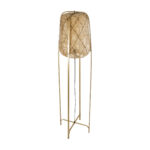GLOBOSTAR® MEILANI 02301 Boho Επιδαπέδιο Φωτιστικό με Ντουί 1 x E27 AC 220-240V IP20 - Χρυσό & Μπεζ - Μ40 x Π40 x Υ150cm - Image 5
