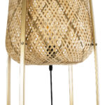 GLOBOSTAR® MEILANI 02301 Boho Επιδαπέδιο Φωτιστικό με Ντουί 1 x E27 AC 220-240V IP20 - Χρυσό & Μπεζ - Μ40 x Π40 x Υ150cm - Image 6